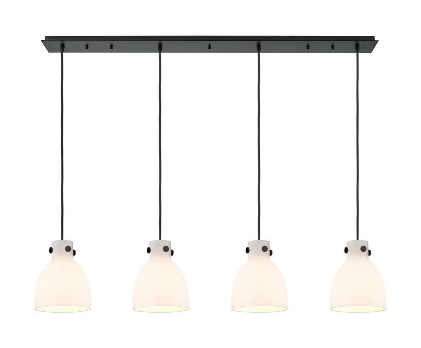 Innovations - 124-410-1PS-BK-G412-8WH - LED Linear Pendant - Downtown Urban - Matte Black