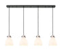 Innovations - 124-410-1PS-BK-G412-8WH - LED Linear Pendant - Downtown Urban - Matte Black