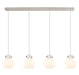 Innovations - 124-410-1PS-PN-G410-8WH - Three Light Linear Pendant - Newton - Polished Nickel