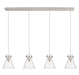 Innovations - 124-410-1PS-PN-G411-8CL - Six Light Linear Pendant - Downtown Urban - Polished Nickel