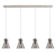 Innovations - 124-410-1PS-PN-G411-8SM - Two Light Linear Pendant - Downtown Urban - Polished Nickel