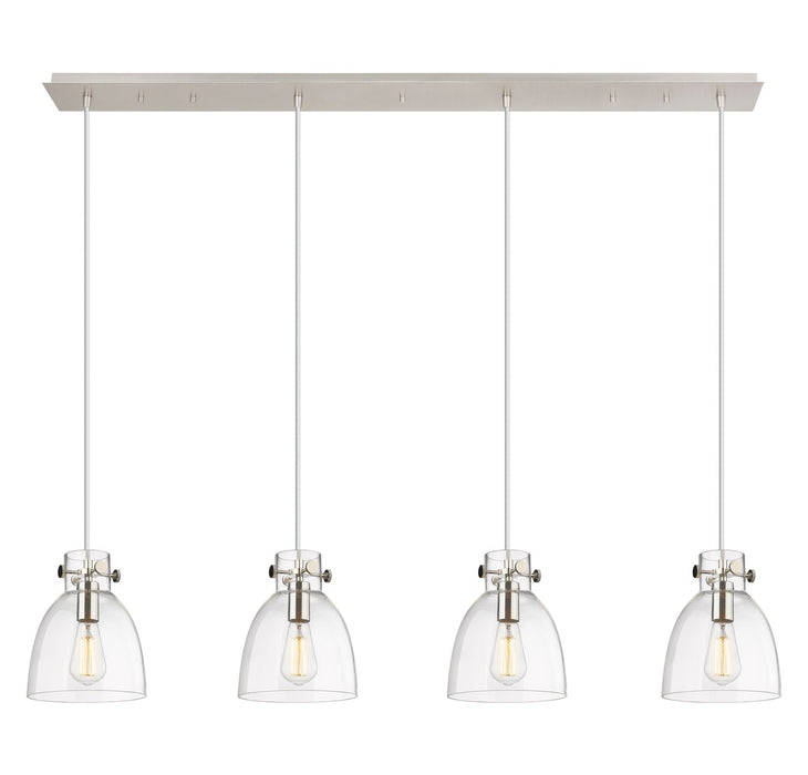 Innovations - 124-410-1PS-PN-G412-8CL - Eight Light Linear Pendant - Downtown Urban - Polished Nickel