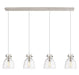 Innovations - 124-410-1PS-PN-G412-8CL - Eight Light Linear Pendant - Downtown Urban - Polished Nickel