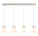 Innovations - 124-410-1PS-PN-G412-8WH - Eight Light Linear Pendant - Downtown Urban - Polished Nickel