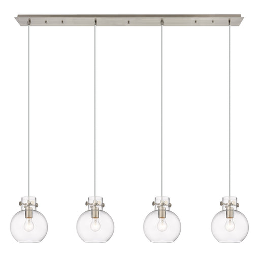 Innovations - 124-410-1PS-SN-G410-8CL - One Light Linear Pendant - Downtown Urban - Brushed Satin Nickel