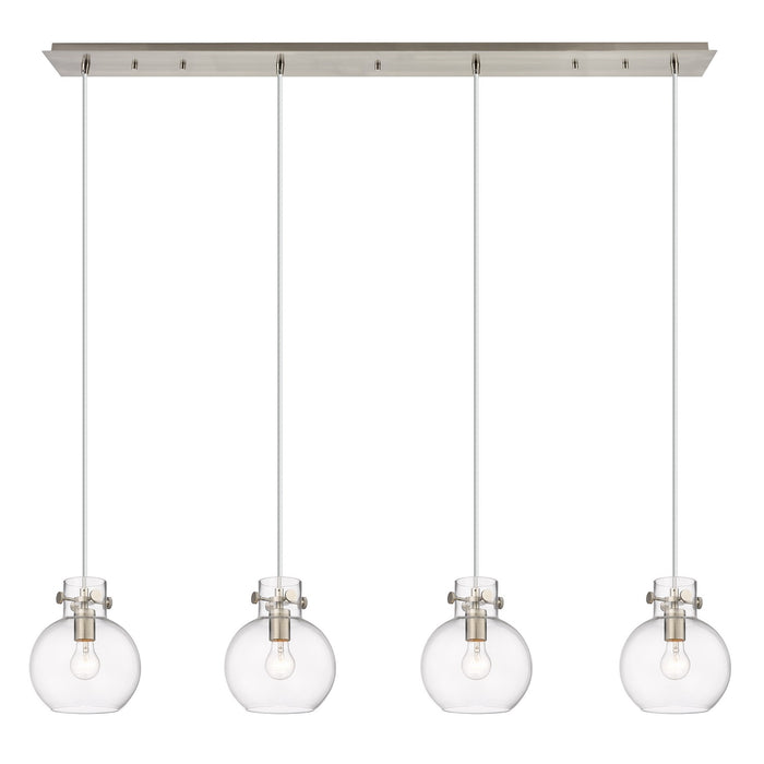 Innovations - 124-410-1PS-SN-G410-8CL - One Light Linear Pendant - Downtown Urban - Brushed Satin Nickel