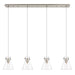 Innovations - 124-410-1PS-SN-G411-8CL - Three Light Linear Pendant - Downtown Urban - Brushed Satin Nickel