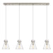 Innovations - 124-410-1PS-SN-G411-8SDY - Six Light Linear Pendant - Downtown Urban - Brushed Satin Nickel