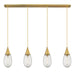 Innovations - 124-450-1P-BB-G450-6SCL - LED Linear Pendant - Downtown Urban - Brushed Brass