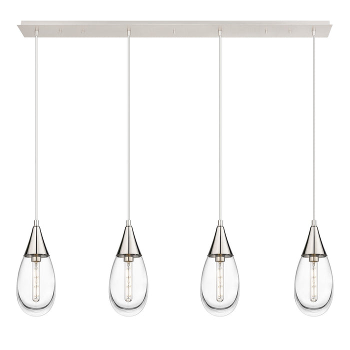 Innovations - 124-450-1P-PN-G450-6CL - LED Linear Pendant - Downtown Urban - Polished Nickel