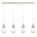 Innovations - 124-450-1P-PN-G450-6CL - LED Linear Pendant - Downtown Urban - Polished Nickel