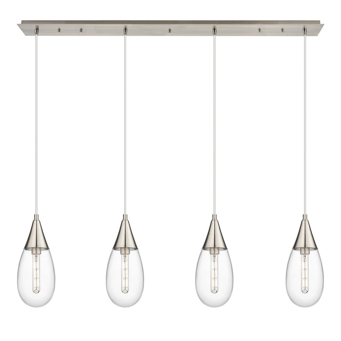 Innovations - 124-450-1P-SN-G450-6CL - LED Linear Pendant - Downtown Urban - Brushed Satin Nickel