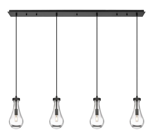 Innovations - 124-451-1P-BK-G451-5CL - LED Linear Pendant - Downtown Urban - Matte Black