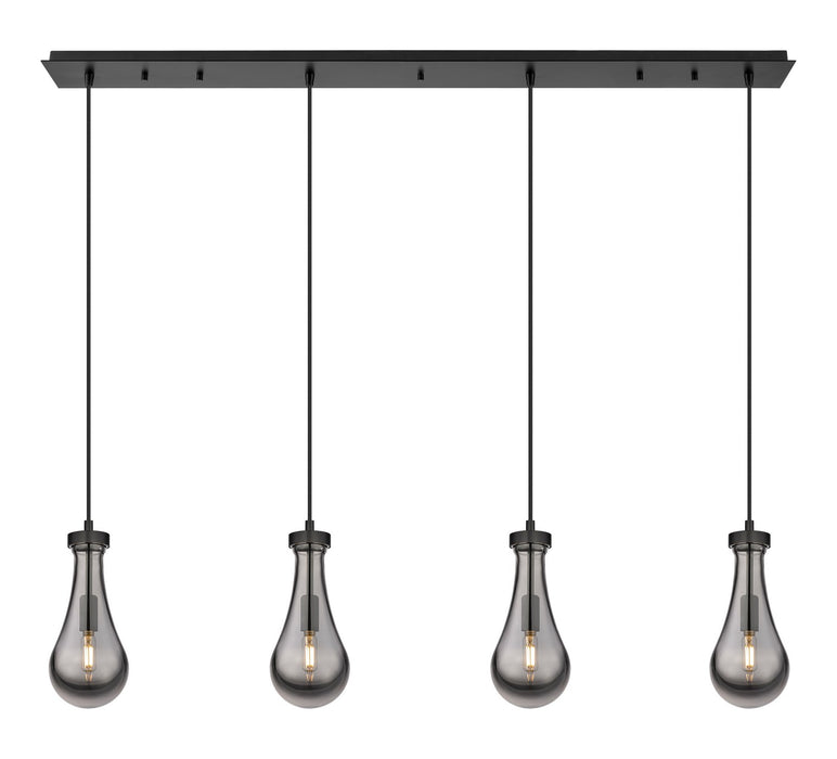 Innovations - 124-451-1P-BK-G451-5SM - LED Linear Pendant - Downtown Urban - Matte Black