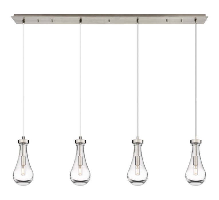 Innovations - 124-451-1P-SN-G451-5CL - LED Linear Pendant - Downtown Urban - Brushed Satin Nickel