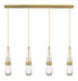 Innovations - 124-452-1P-BB-G452-4CL - LED Linear Pendant - Downtown Urban - Brushed Brass