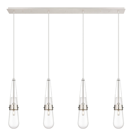 Innovations - 124-452-1P-PN-G452-4CL - LED Linear Pendant - Downtown Urban - Polished Nickel
