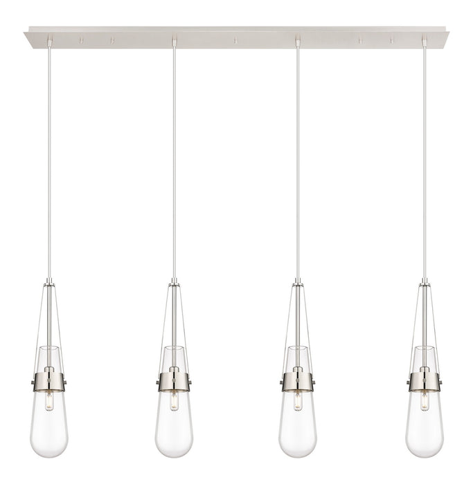 Innovations - 124-452-1P-PN-G452-4CL - LED Linear Pendant - Downtown Urban - Polished Nickel