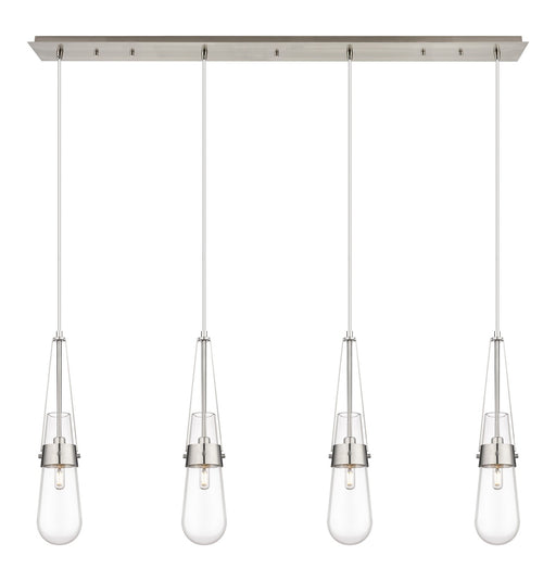 Innovations - 124-452-1P-SN-G452-4CL - LED Linear Pendant - Downtown Urban - Brushed Satin Nickel