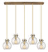 Innovations - 125-410-1PS-BB-G410-8SDY - Eight Light Linear Pendant - Newton - Brushed Brass