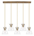 Innovations - 125-410-1PS-BB-G411-8CL - Eight Light Linear Pendant - Downtown Urban - Brushed Brass