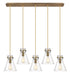 Innovations - 125-410-1PS-BB-G411-8SDY - One Light Linear Pendant - Downtown Urban - Brushed Brass