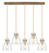 Innovations - 125-410-1PS-BB-G412-8SDY - Three Light Linear Pendant - Downtown Urban - Brushed Brass