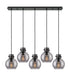 Innovations - 125-410-1PS-BK-G410-8SM - Nine Light Linear Pendant - Newton - Matte Black