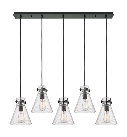 Innovations - 125-410-1PS-BK-G411-8SDY - Eight Light Linear Pendant - Downtown Urban - Matte Black