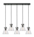 Innovations - 125-410-1PS-BK-G411-8SDY - Eight Light Linear Pendant - Downtown Urban - Matte Black