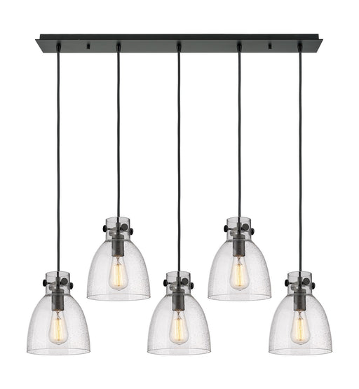 Innovations - 125-410-1PS-BK-G412-8SDY - LED Linear Pendant - Downtown Urban - Matte Black