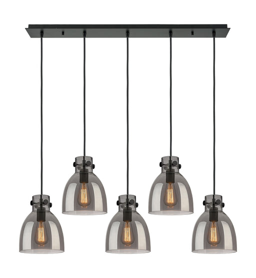 Innovations - 125-410-1PS-BK-G412-8SM - Four Light Linear Pendant - Downtown Urban - Matte Black