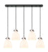 Innovations - 125-410-1PS-BK-G412-8WH - Seven Light Linear Pendant - Downtown Urban - Matte Black