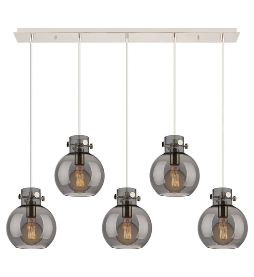 Innovations - 125-410-1PS-PN-G410-8SM - Six Light Linear Pendant - Newton - Polished Nickel