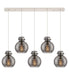 Innovations - 125-410-1PS-PN-G410-8SM - Six Light Linear Pendant - Newton - Polished Nickel