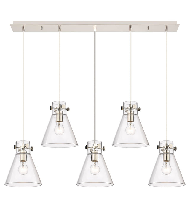 Innovations - 125-410-1PS-PN-G411-8CL - Two Light Linear Pendant - Downtown Urban - Polished Nickel