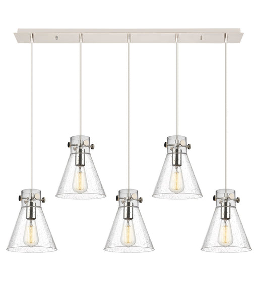 Innovations - 125-410-1PS-PN-G411-8SDY - Five Light Linear Pendant - Downtown Urban - Polished Nickel