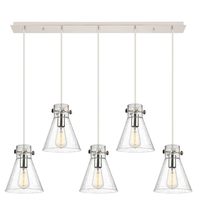 Innovations - 125-410-1PS-PN-G411-8SDY - Five Light Linear Pendant - Downtown Urban - Polished Nickel