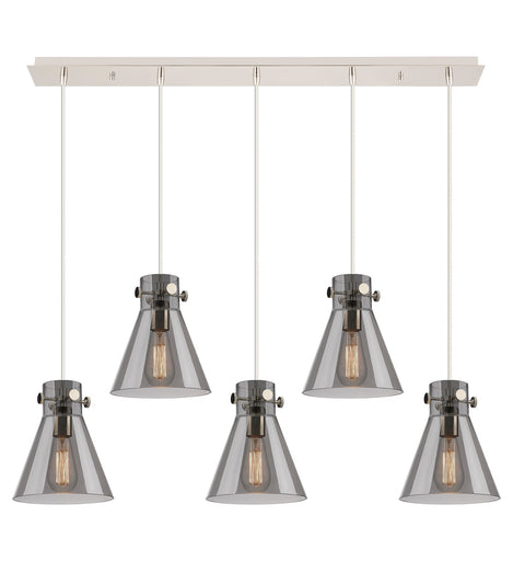 Downtown Urban Eight Light Linear Pendant