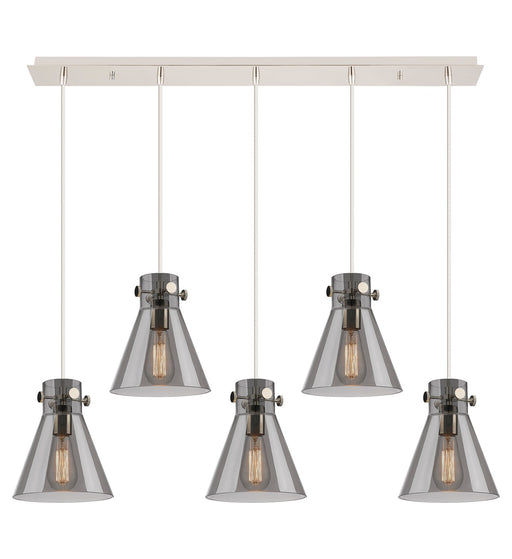 Innovations - 125-410-1PS-PN-G411-8SM - Eight Light Linear Pendant - Downtown Urban - Polished Nickel