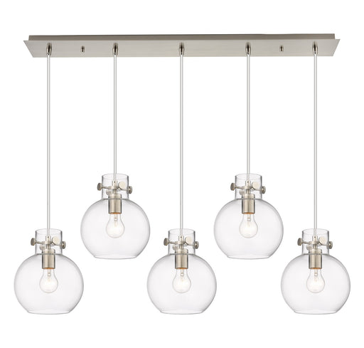 Innovations - 125-410-1PS-SN-G410-8CL - Seven Light Linear Pendant - Downtown Urban - Brushed Satin Nickel