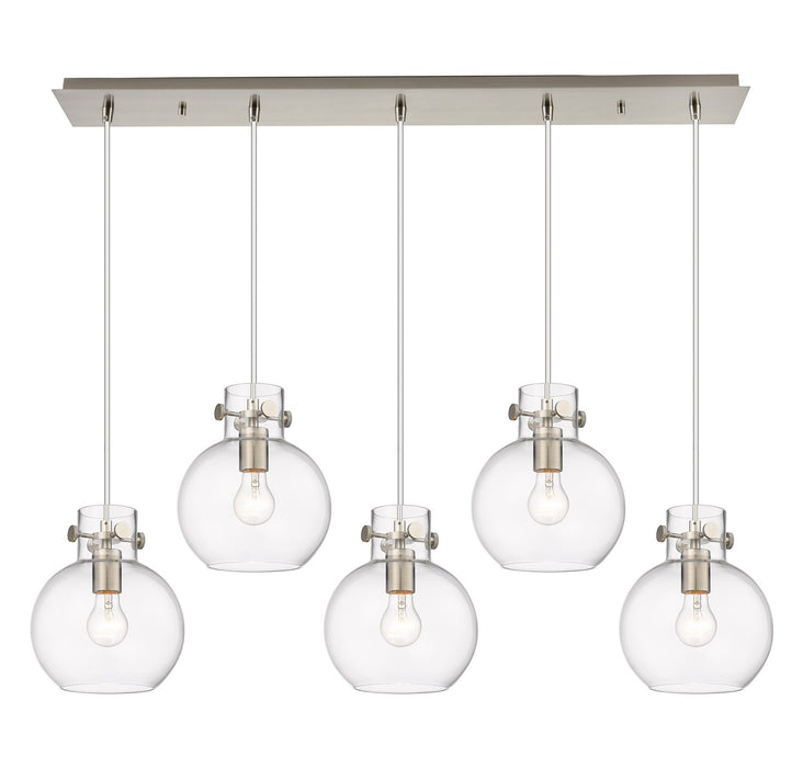 Innovations - 125-410-1PS-SN-G410-8CL - Seven Light Linear Pendant - Downtown Urban - Brushed Satin Nickel