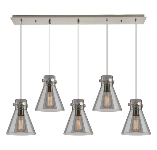 Innovations - 125-410-1PS-SN-G411-8SM - Six Light Linear Pendant - Downtown Urban - Brushed Satin Nickel