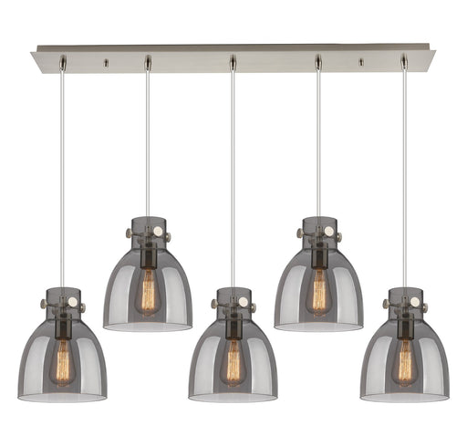 Innovations - 125-410-1PS-SN-G412-8SM - Eight Light Linear Pendant - Downtown Urban - Brushed Satin Nickel