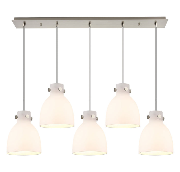 Innovations - 125-410-1PS-SN-G412-8WH - One Light Linear Pendant - Downtown Urban - Brushed Satin Nickel