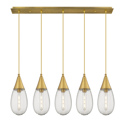 Innovations - 125-450-1P-BB-G450-6SCL - LED Linear Pendant - Downtown Urban - Brushed Brass