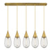 Innovations - 125-450-1P-BB-G450-6SCL - LED Linear Pendant - Downtown Urban - Brushed Brass