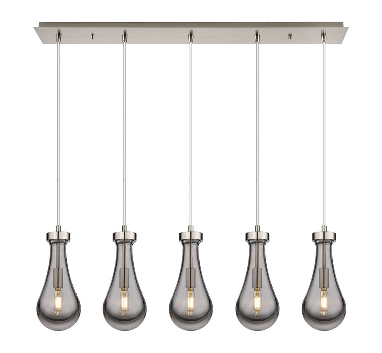 Innovations - 125-451-1P-SN-G451-5SM - LED Linear Pendant - Downtown Urban - Brushed Satin Nickel