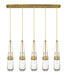 Innovations - 125-452-1P-BB-G452-4CL - LED Linear Pendant - Downtown Urban - Brushed Brass