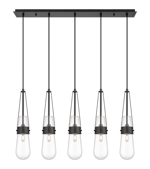 Innovations - 125-452-1P-BK-G452-4CL - LED Linear Pendant - Downtown Urban - Matte Black